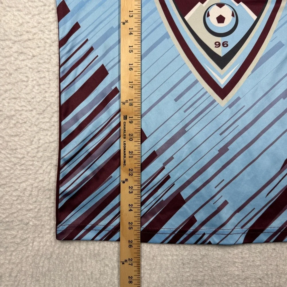 MLS Colorado Rapids Jersey Blue/Light Blue Red‎ Youth Size XL